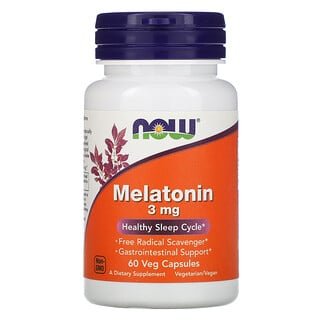 Mélatonine 3 mg 60Veg Caps Now Foods